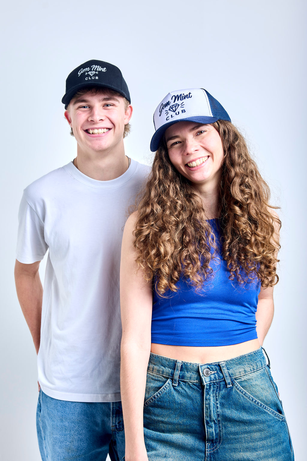 Blue & White Mesh Cap